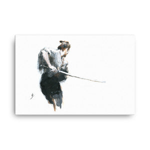 "Ronin" Print (Samurai Painting). Canvas
