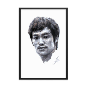 "Snazzybruce" Bruce Lee Painting .Framed poster