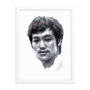 "Snazzybruce" Bruce Lee Painting .Framed poster
