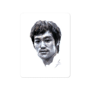 "Snazzybruce" Bruce Lee Painting . Bubble-free stickers